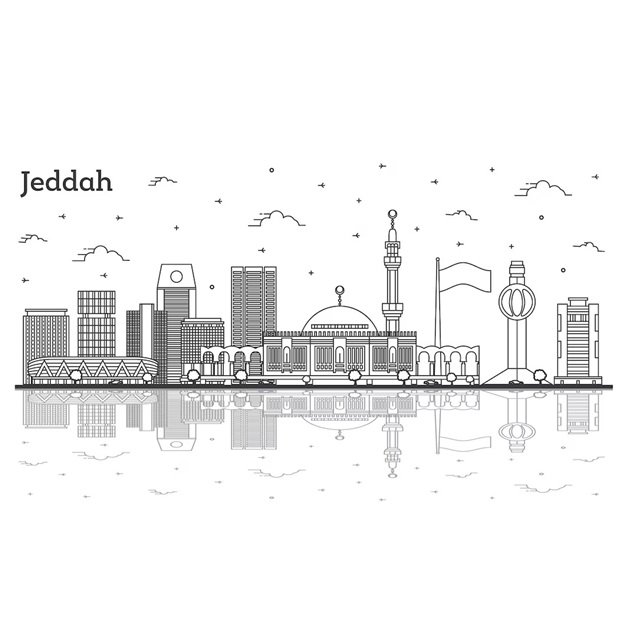 outline-jeddah-saudi-arabia-city-skyline-with-modern-buildings-reflections-isolated-white_119523-11268 (1)